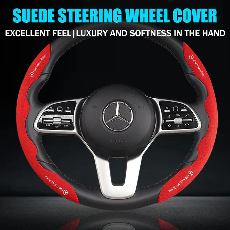 😍 Car Suede Steering Wheel Cover 😍