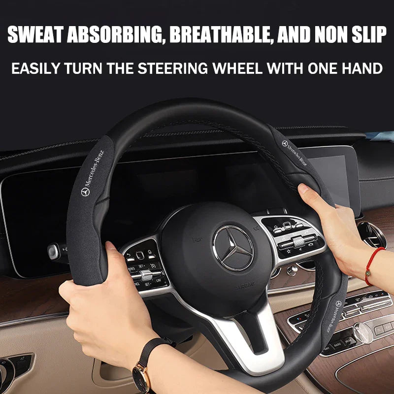 😍 Car Suede Steering Wheel Cover 😍