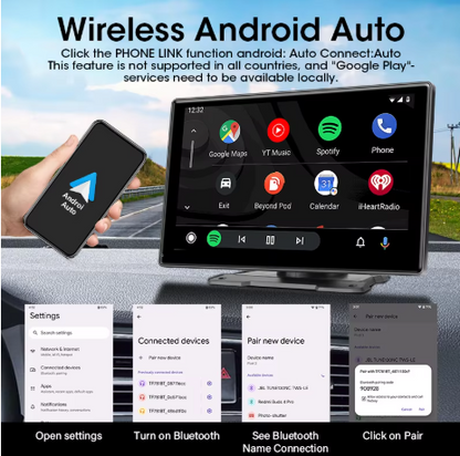 7/10 inch Carplay Car Smart Screen multimedia Video player Wireless Carplay Android Auto Car Radio for Apple Android Stereo