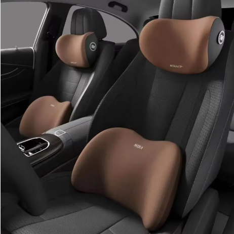 Ergonomic Memory Foam Car Seat Cushion-lumbar cushion or headrest or set