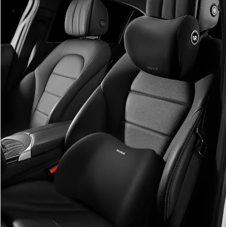 Ergonomic Memory Foam Car Seat Cushion-lumbar cushion or headrest or set