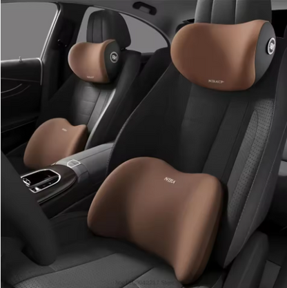 Ergonomic Memory Foam Car Seat Cushion-lumbar cushion or headrest or set